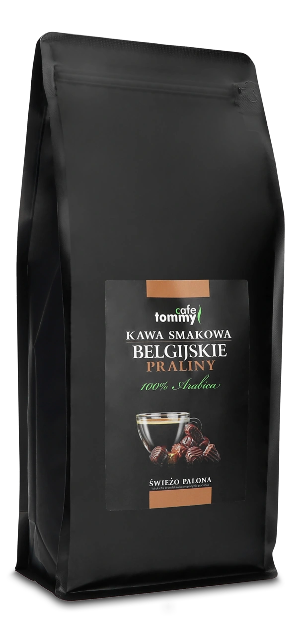 Kawa ziarnista smakowa Tommy Cafe Belgijskie Praliny 1000g