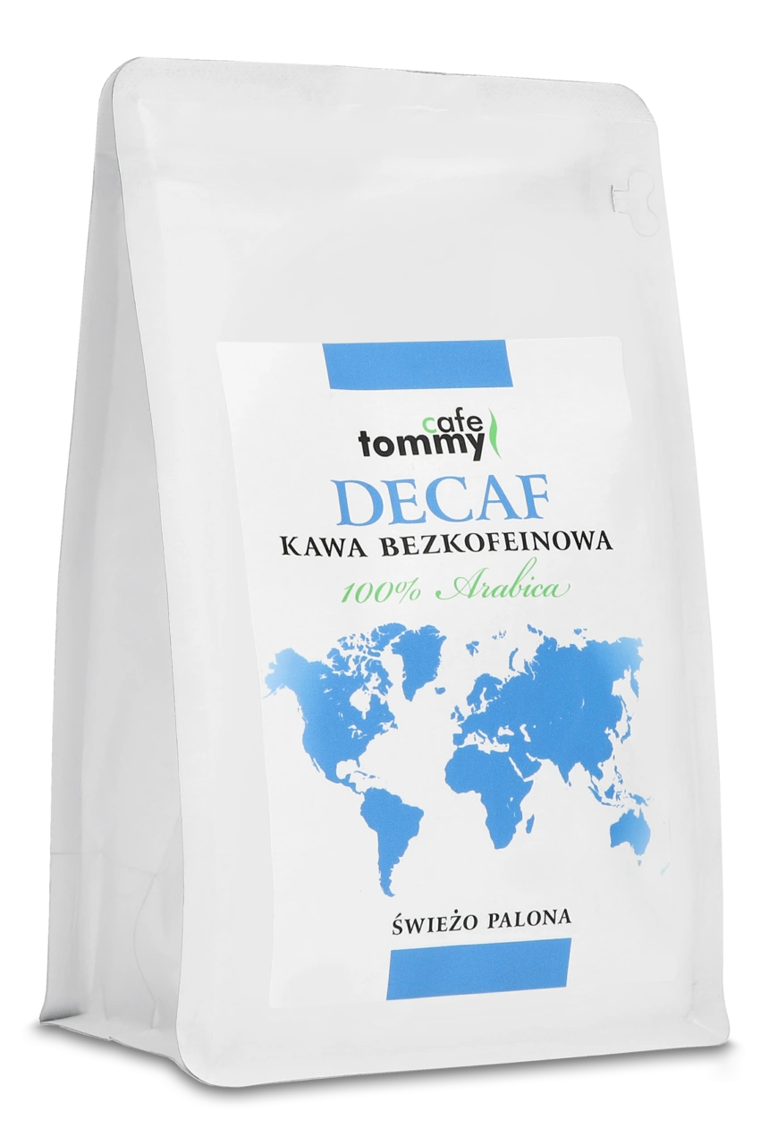 Kawa ziarnista bezkofeinowa 100% Arabica Tommy Cafe 250g