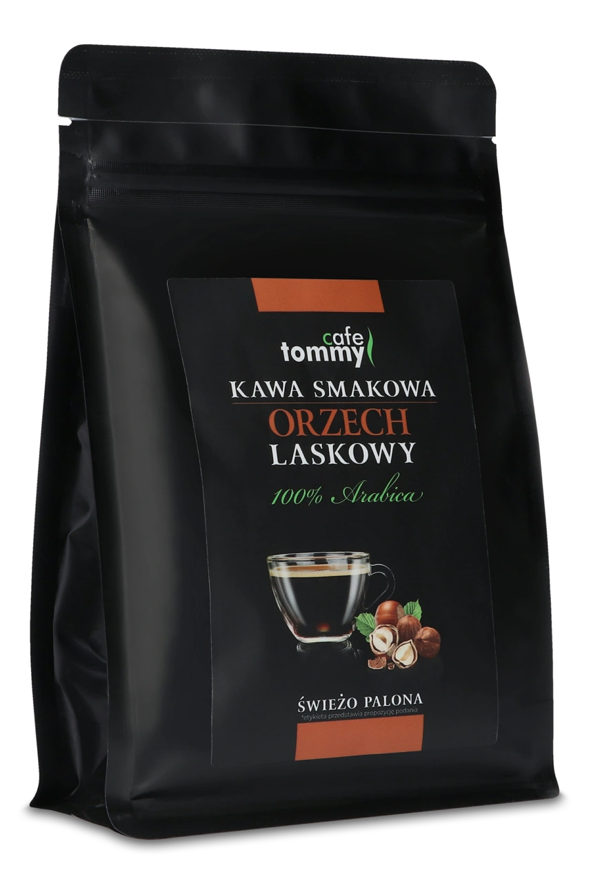Kawa ziarnista smakowa Tommy Cafe Orzech Laskowy 250g