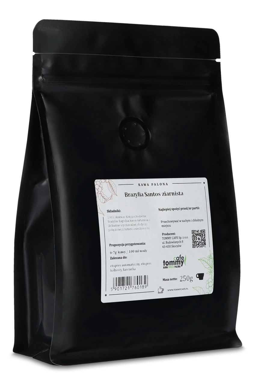 kawa ziarnista brazylia santos tommy cafe kavotti