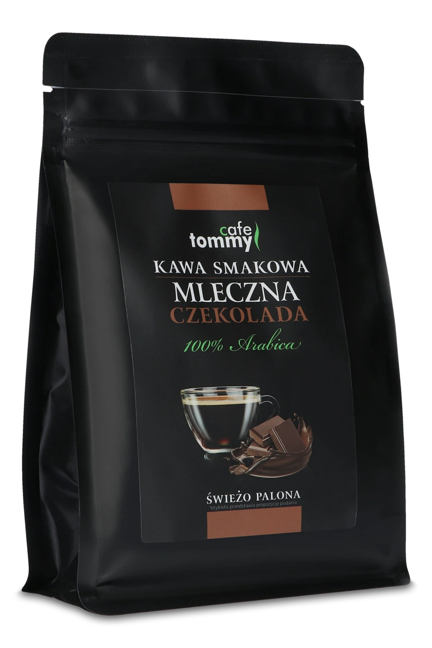 Kawa ziarnista smakowa Tommy Cafe  Czekolada Mleczna 250g