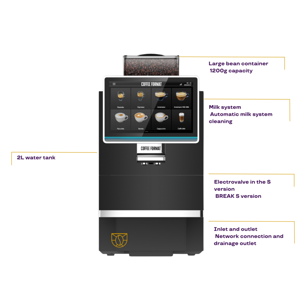 automatyczny ekspres do kawy coffe format break black do domu biura restauracji kavotti