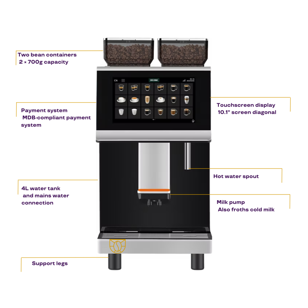 automatyczny ekspres do kawy coffee format double instant czekolada do biura restauracji stacji benzynowej horeca kavotti