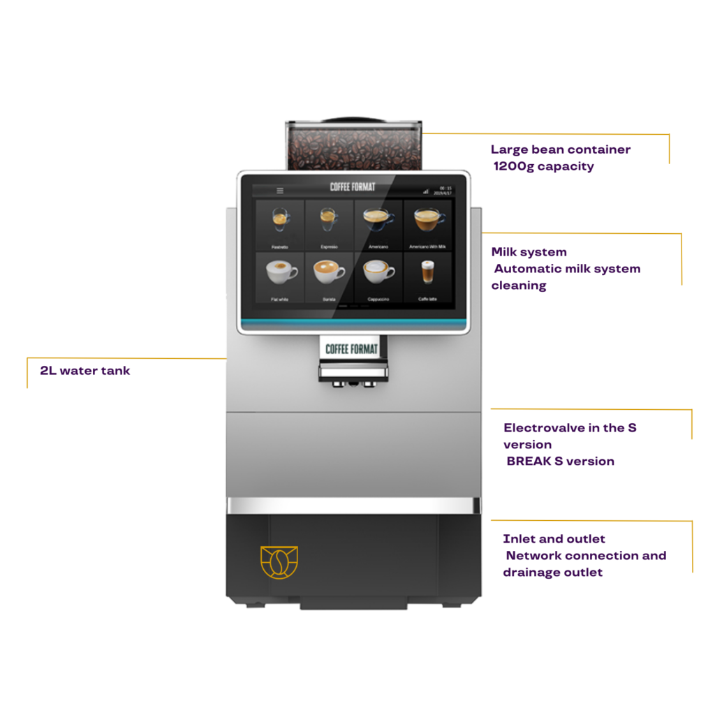 automatyczny ekspres do kawy coffe format break silver do domu biura restauracji kavotti
