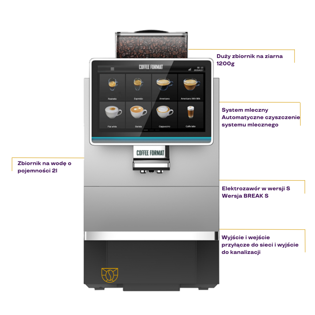 ekspres do kawy coffee format break do hotelu biura restauracji automatyczny 2L kavotti