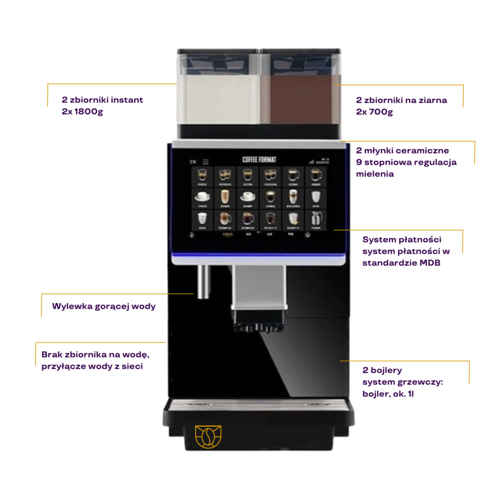 ekspres do kawy coffee format grow m automatyczny do hotelu restauracji horeca instant kavotti