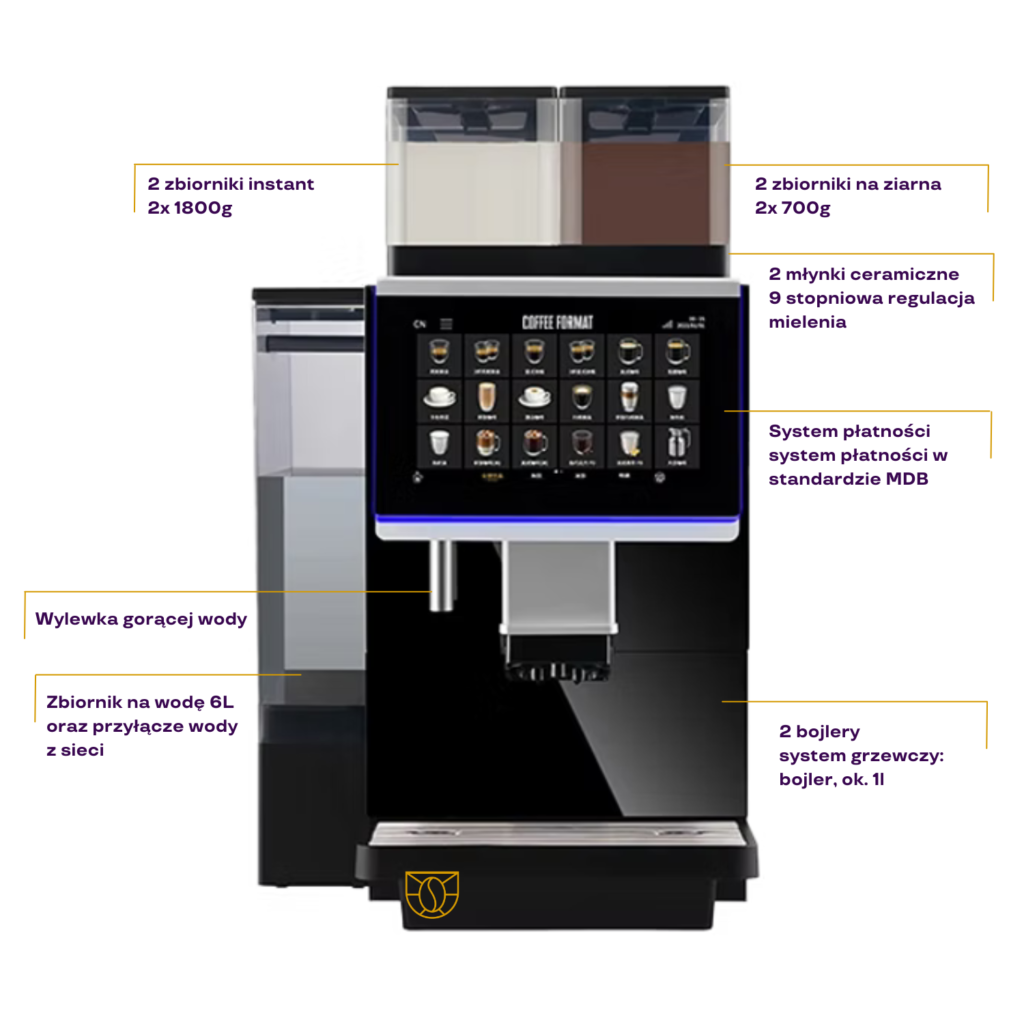 ekspres do kawy coffee format grow w6lm automatyczny do hotelu restauracji horeca instant kavotti